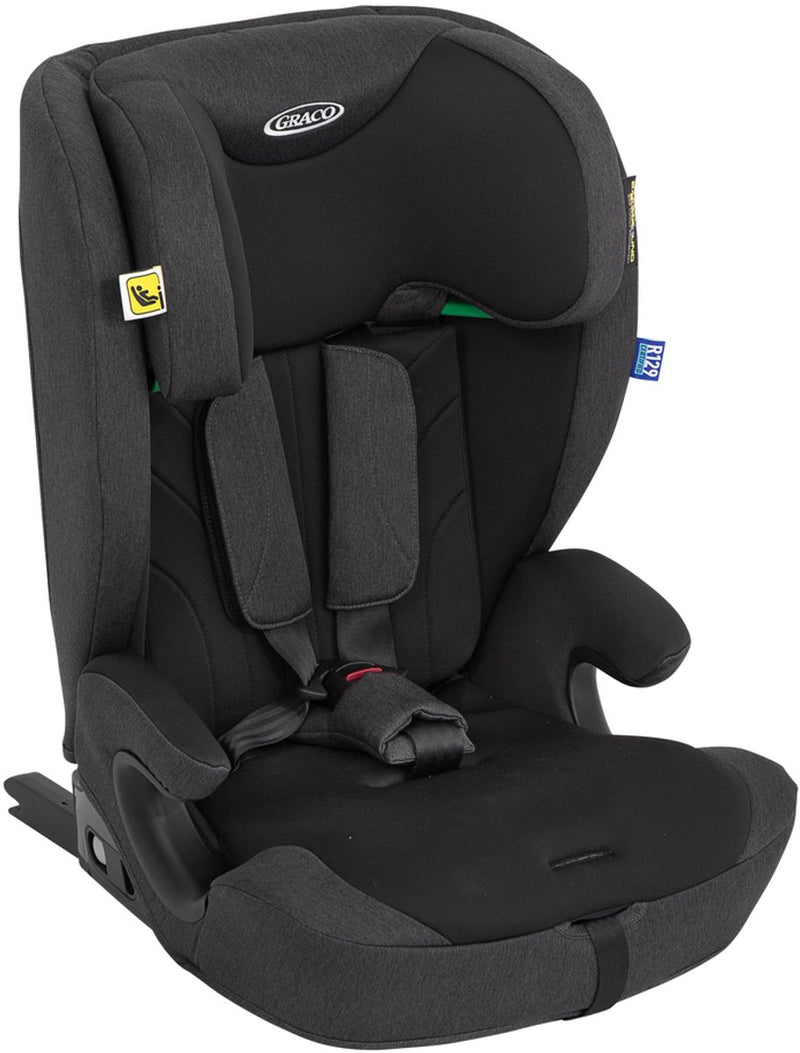 Graco energi i-size r129 - minuit - siège auto avec ISOFIX et top tether - de 76 à 150 cm (env. 15 mois à 12 ans)