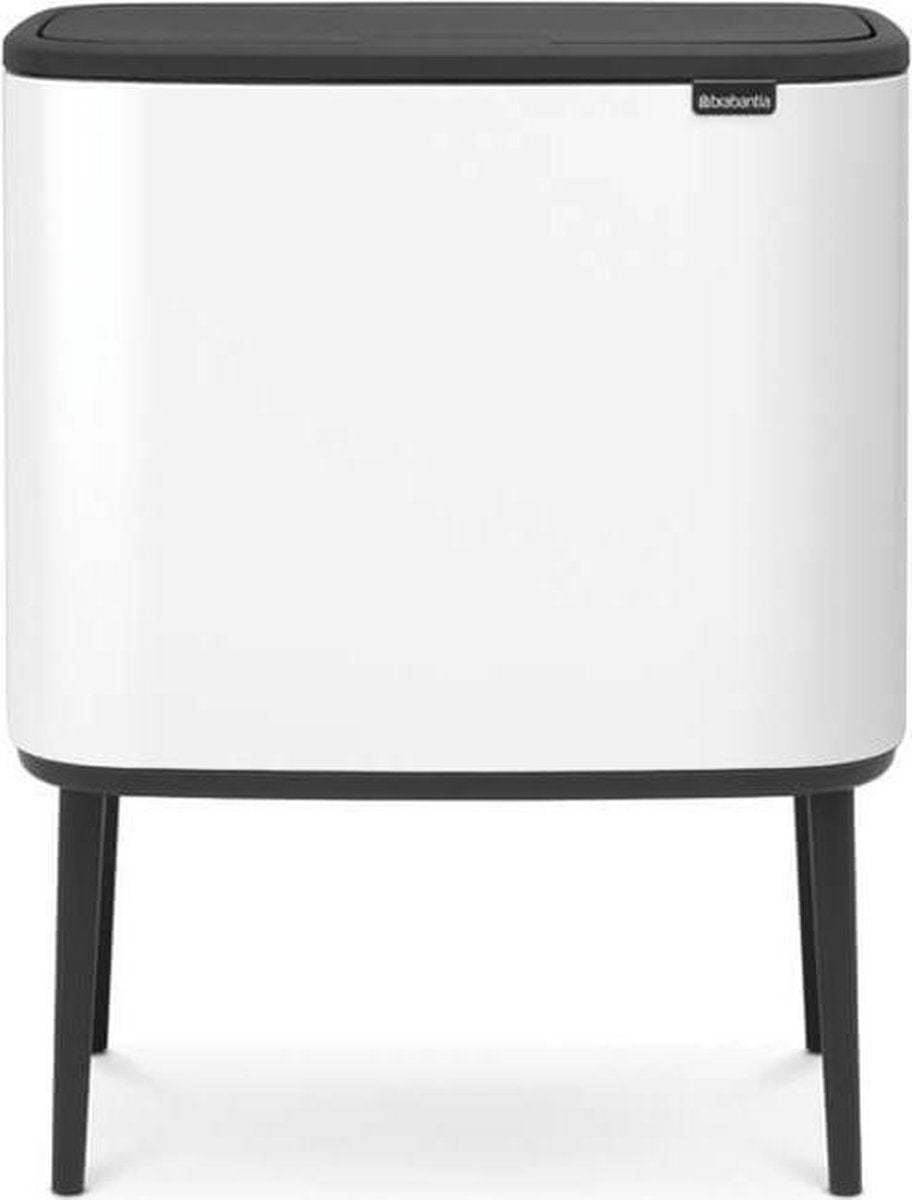 Poubelle Brabantia bo touch bin - 36 litres - 1 compartiment - blanc