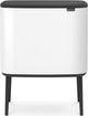 Poubelle Brabantia bo touch bin - 36 litres - 1 compartiment - blanc