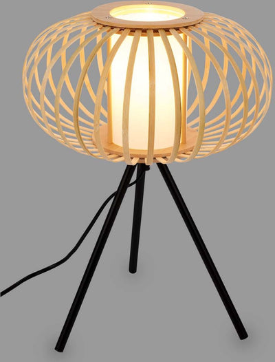 Briloner - rotti - lampe de table - 39,5 cm - 1x e27, max. 10w - bambou