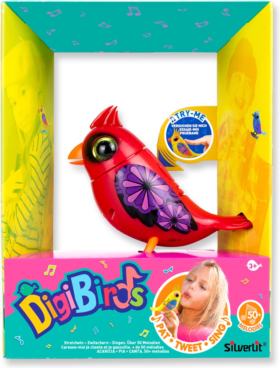 Silverlit digibirds cardinal unique - oiseau interactif