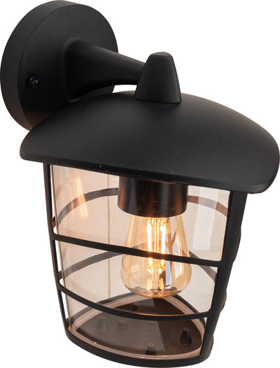 Eglo aloria - éclairage extérieur - applique - 1 lumière - noir - clair