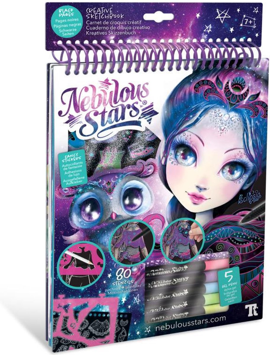 Étoiles nébuleuses - carnet de croquis créatif