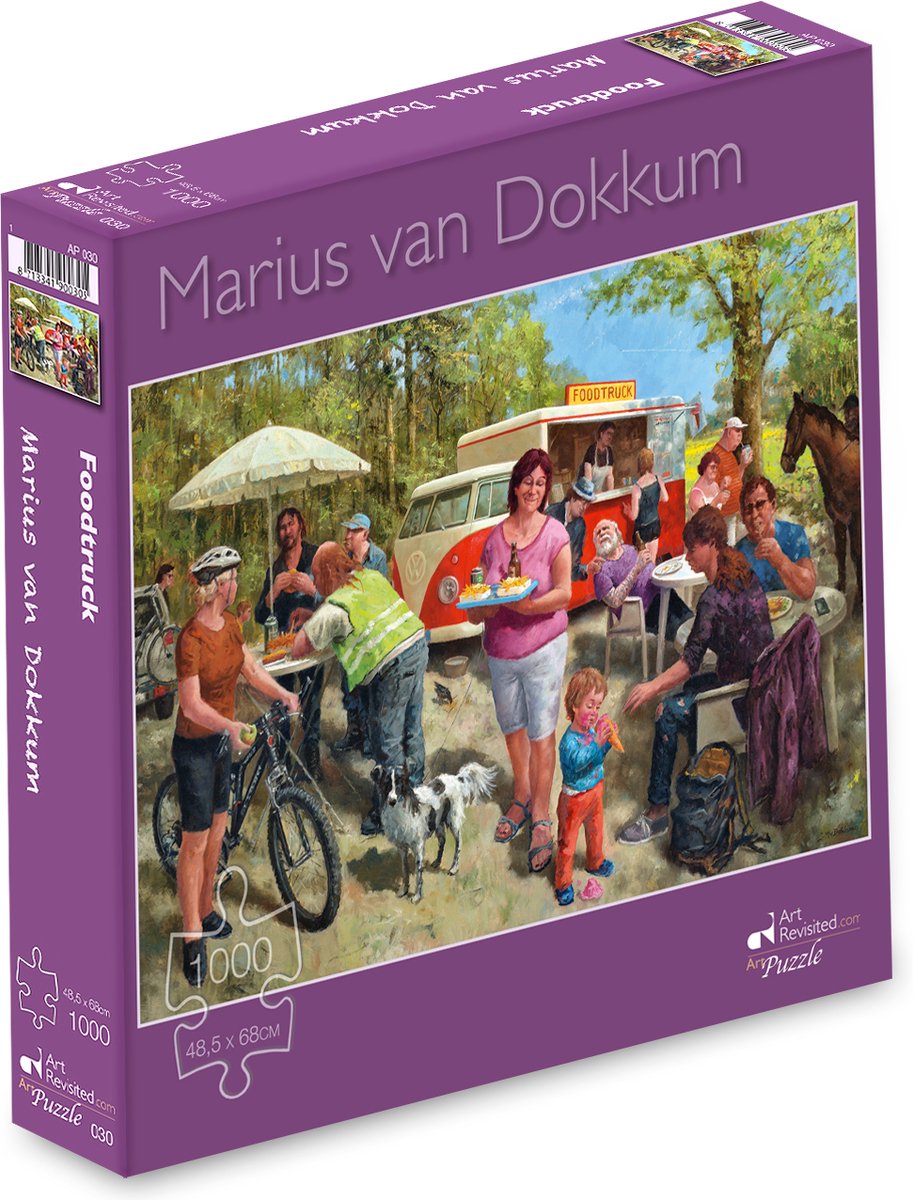 Puzzle Marius van dokkum - camion de nourriture - 1000 mcx