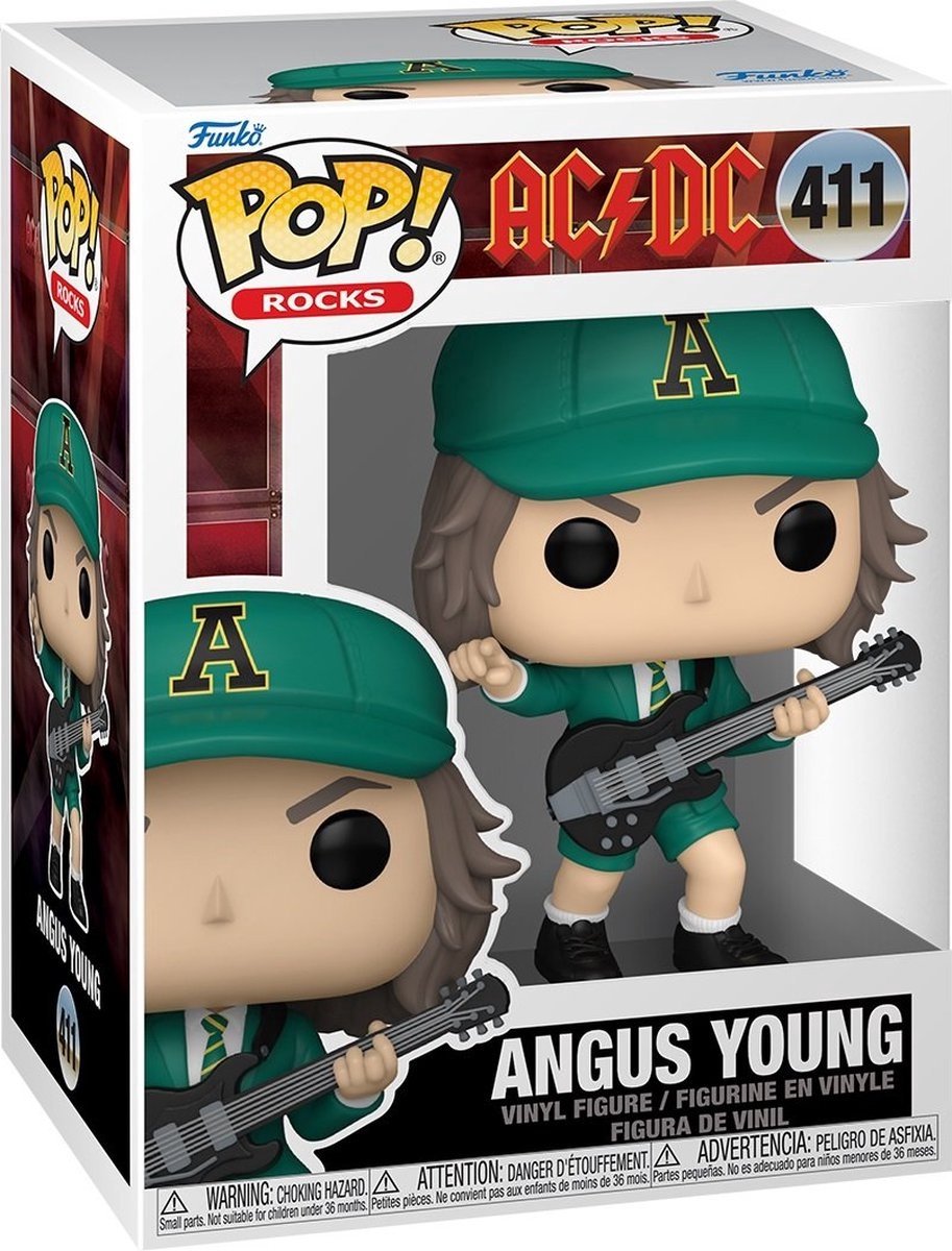 Funko pop rocks : ac dc angus young (tenue verte) pop #411