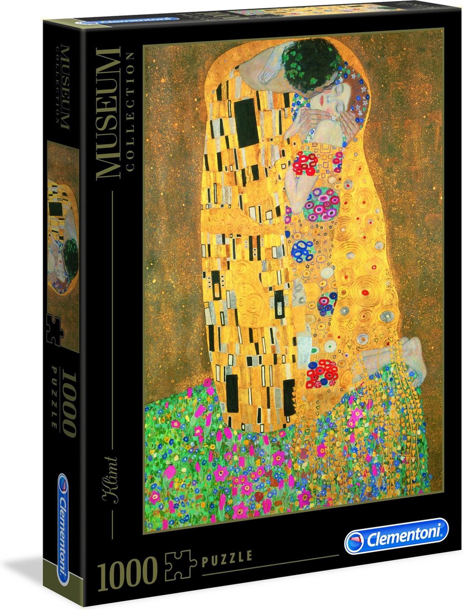 Clementoni - puzzle - 1000 pièces - il bacio (musée) - puzzle pour adultes