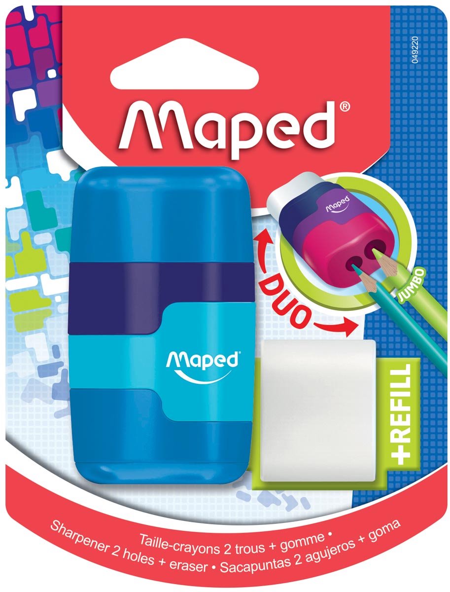 Aiguiseur de bureau Maped + gom connect soft bls