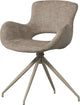 Chaise de salle à manger Woood eliva - structure sable - violet - lot de 2
