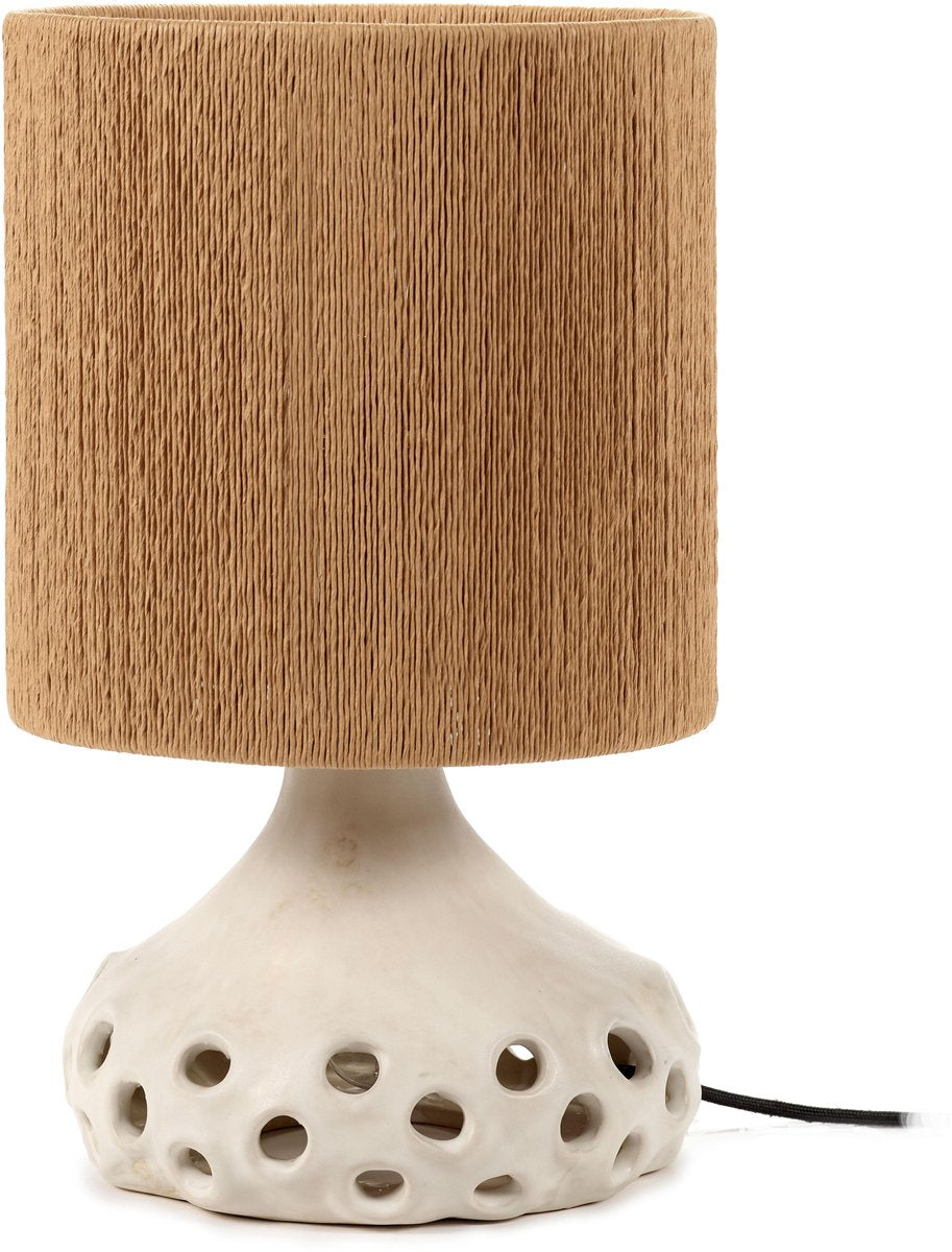Serax - sophie casier oya - lampe de table - beige marron - 25 ø - h 42,00cm - 3,28kg