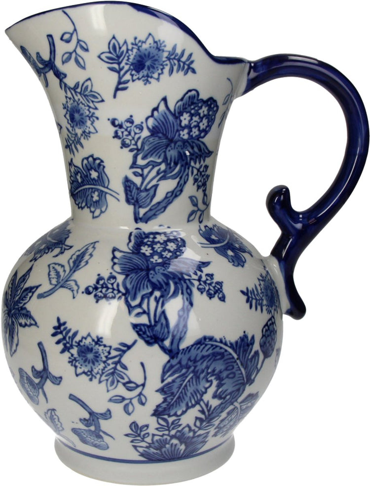 Vase collection Hd porcelaine bleu 20,5x19x30,5cm