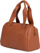 Sac à couches Childhome mommy club - sac d'allaitement - signature - cuir végétalien - marron - 22l - 38x21x27 cm