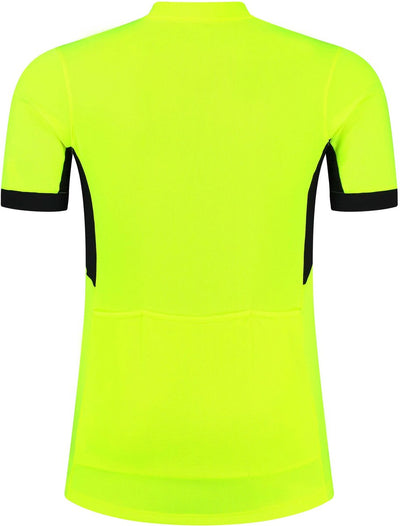 Rogelli core maillot de cyclisme homme - manches courtes - noir jaune fluo - l
