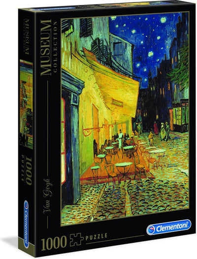 Puzzle de Jigsaw Clementoni de Gogh Cafe Terrace la nuit, 1000st.