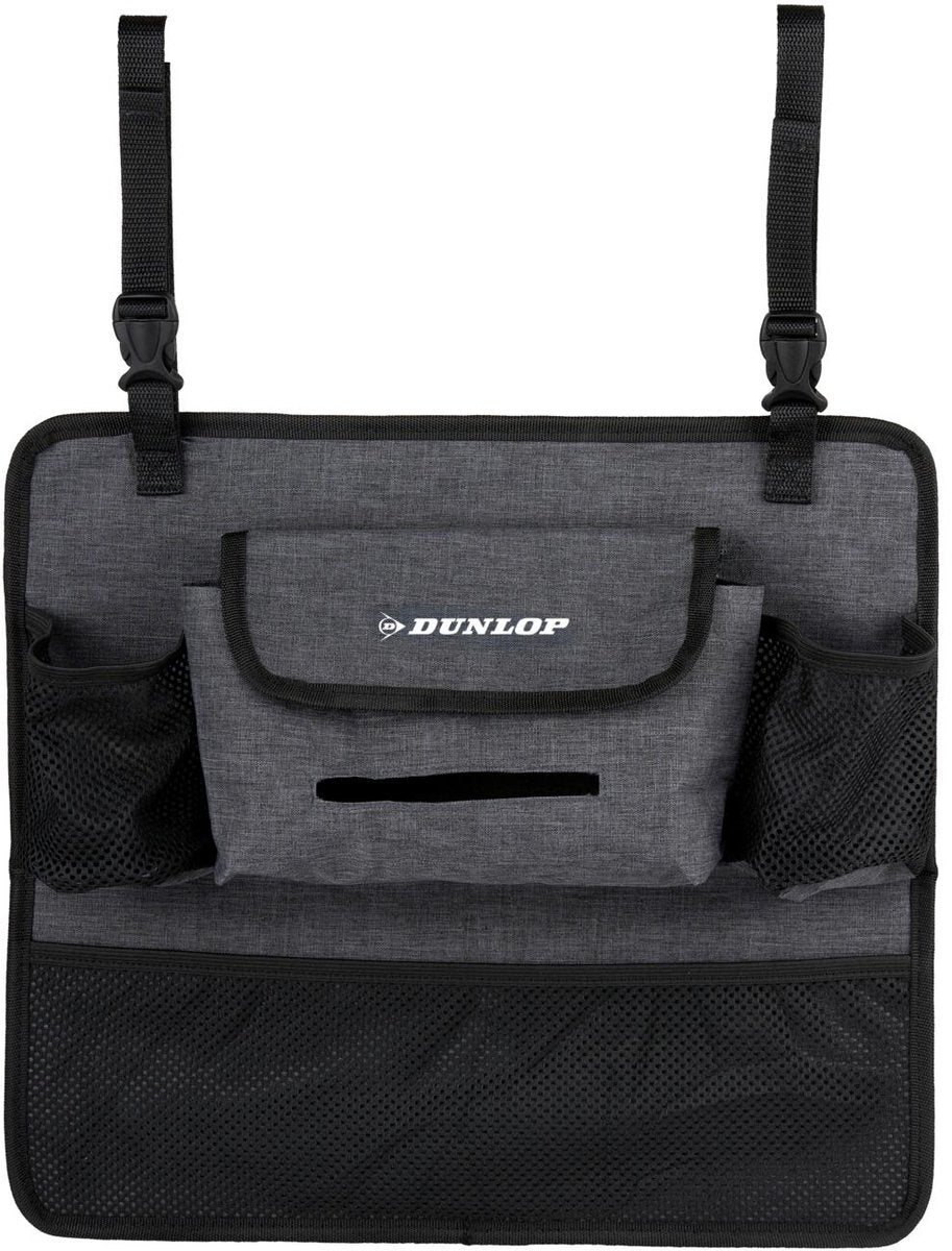 Véhicule Dunlop - organisateur de console de voiture gris - organisateur de voiture - plastique - gris foncé