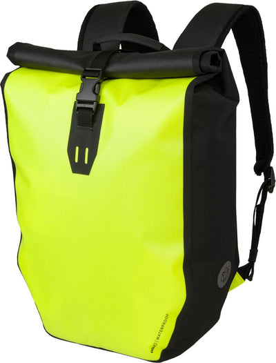 Abri sac à dos Agu - jaune fluo - 21l - imperméable - roll-top - haute visibilité