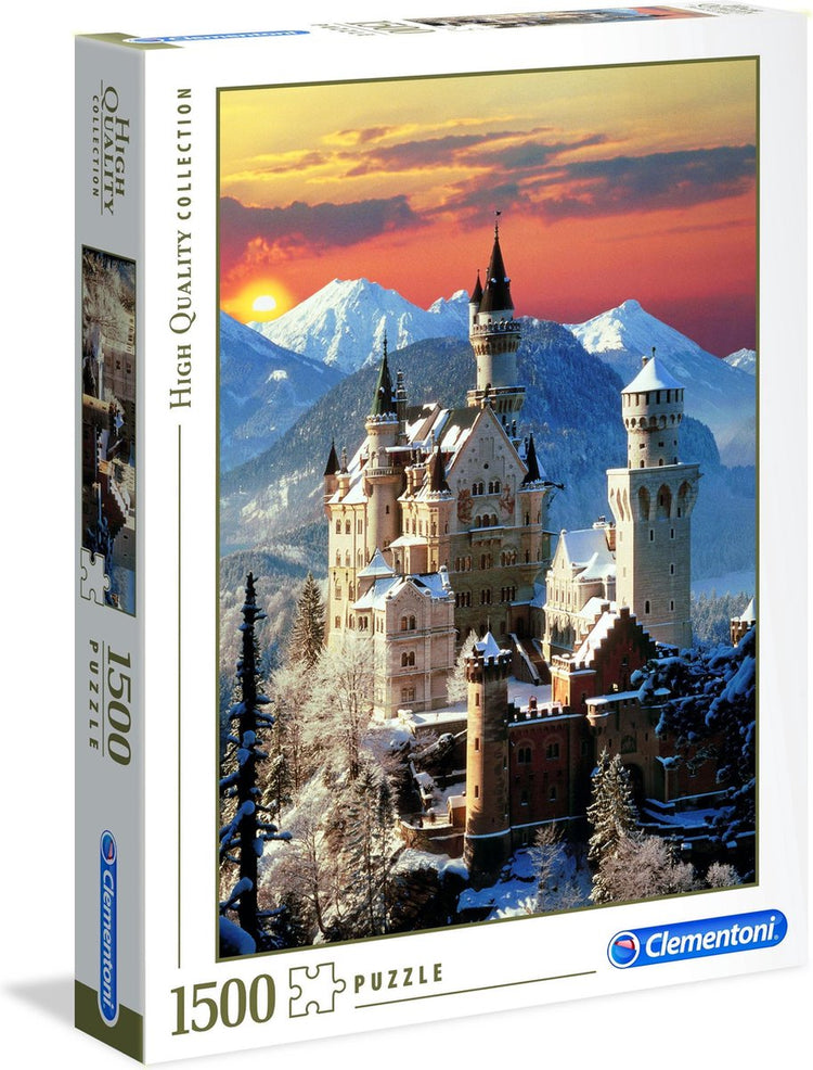 Clementoni - puzzle - 1500 pièces - Neuschwanstein - puzzle pour adultes - collection de haute qualité