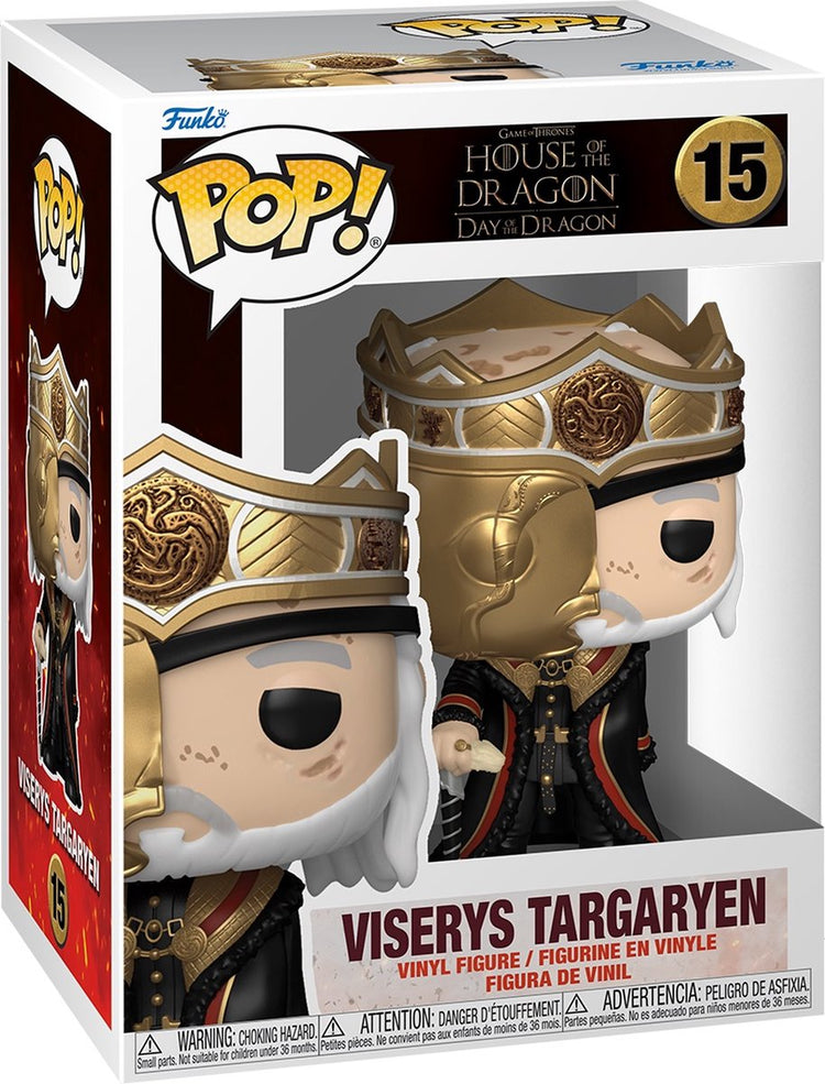 Funko pop télévision : maison du dragon - viserys masqués - pop #15
