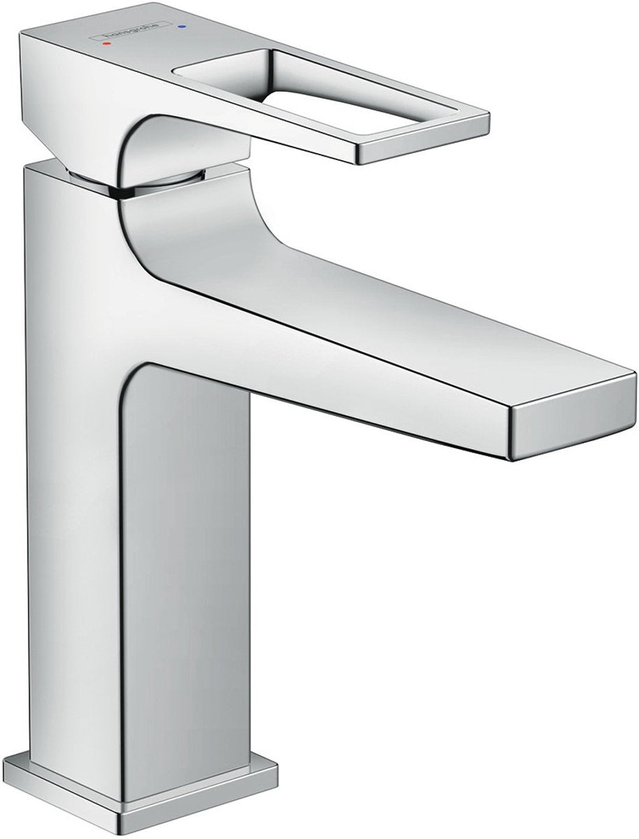 Hansgrohe metropol mitigeur de lavabo 110 avec poignée en arc avec vidage extractible chromé