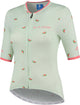 Rogelli maillot de cyclisme fruité - manches courtes - femme - menthe, corail - taille l