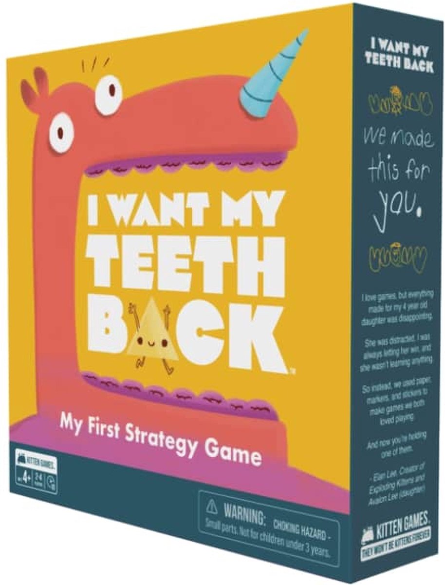 Chatons qui explosent, je veux récupérer mes dents - jeu de cartes (effrayant)