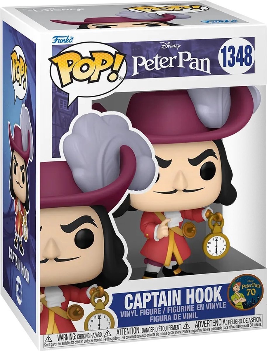 Funko pop disney : peter pan - capitaine crochet - pop #1348