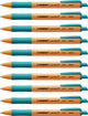 Stabilo pointball - stylo à bille - rechargeable - turquoise - boîte de 10 pièces