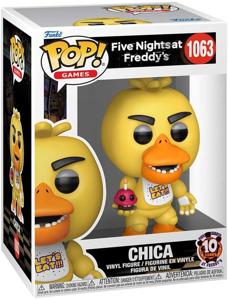 Funko-pop ! jeux : cinq nuits chez freddy - chica w cupcake #1063
