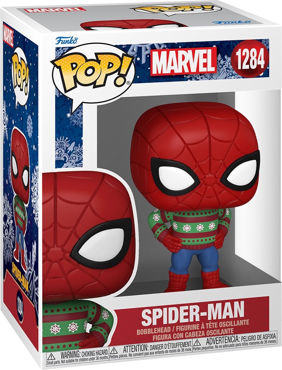 Marvel Funko Spiderman - Pop des Fêtes ! figurine collector spider-man 9 cm - multicolore