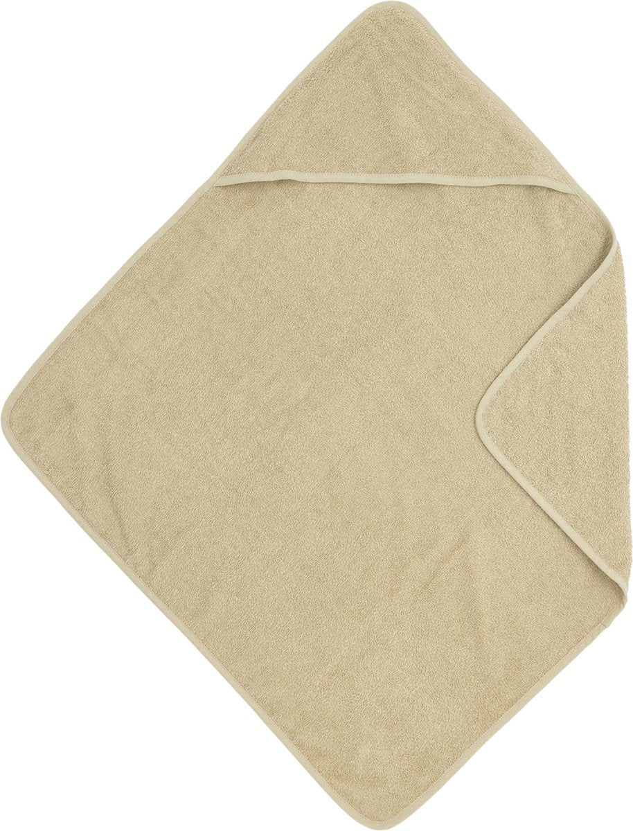 Cape de bain Meyco baby uni - tissu éponge - sable - 75x75cm