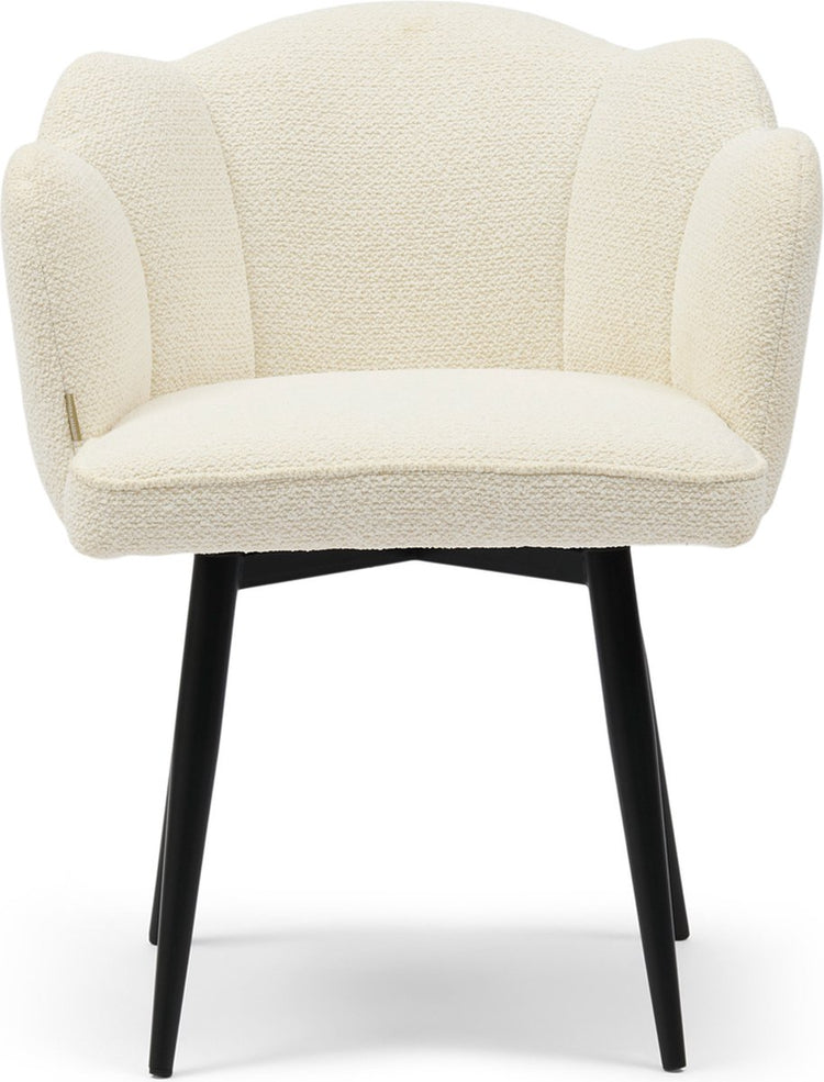 Riviera maison carnaby dac pied tournant blanc ivoire - polyester, fer - blanc ivoire - 66,0x64,0x58,0 cm