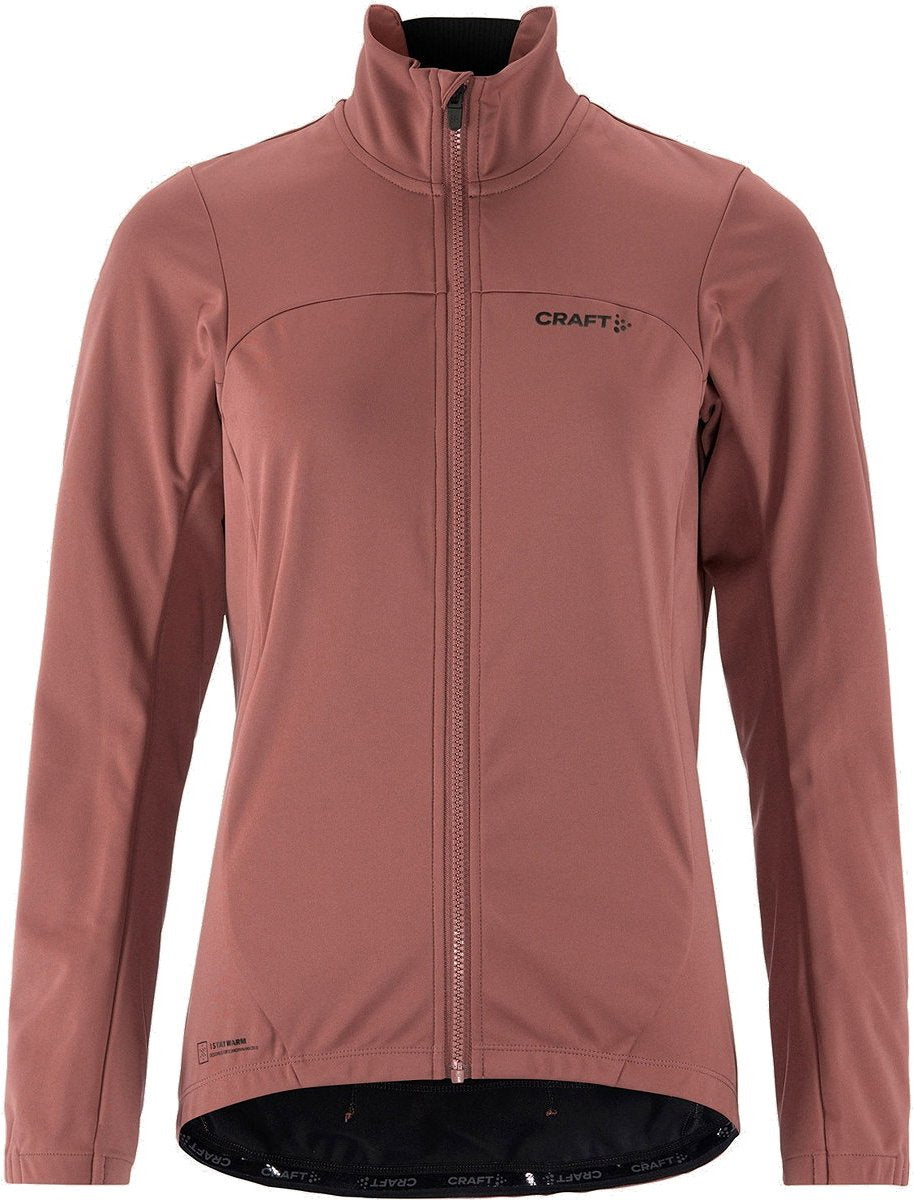 Craft core subz 2 veste de cyclisme d'hiver femmes - rose marron | taille: m