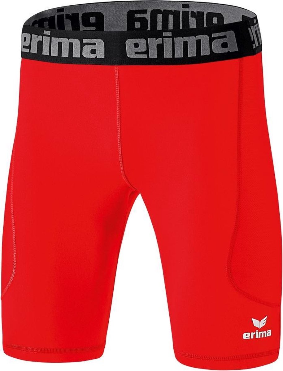 Pantalon coulissant court et serré Erima Elemental pour hommes - rouge | taille: l