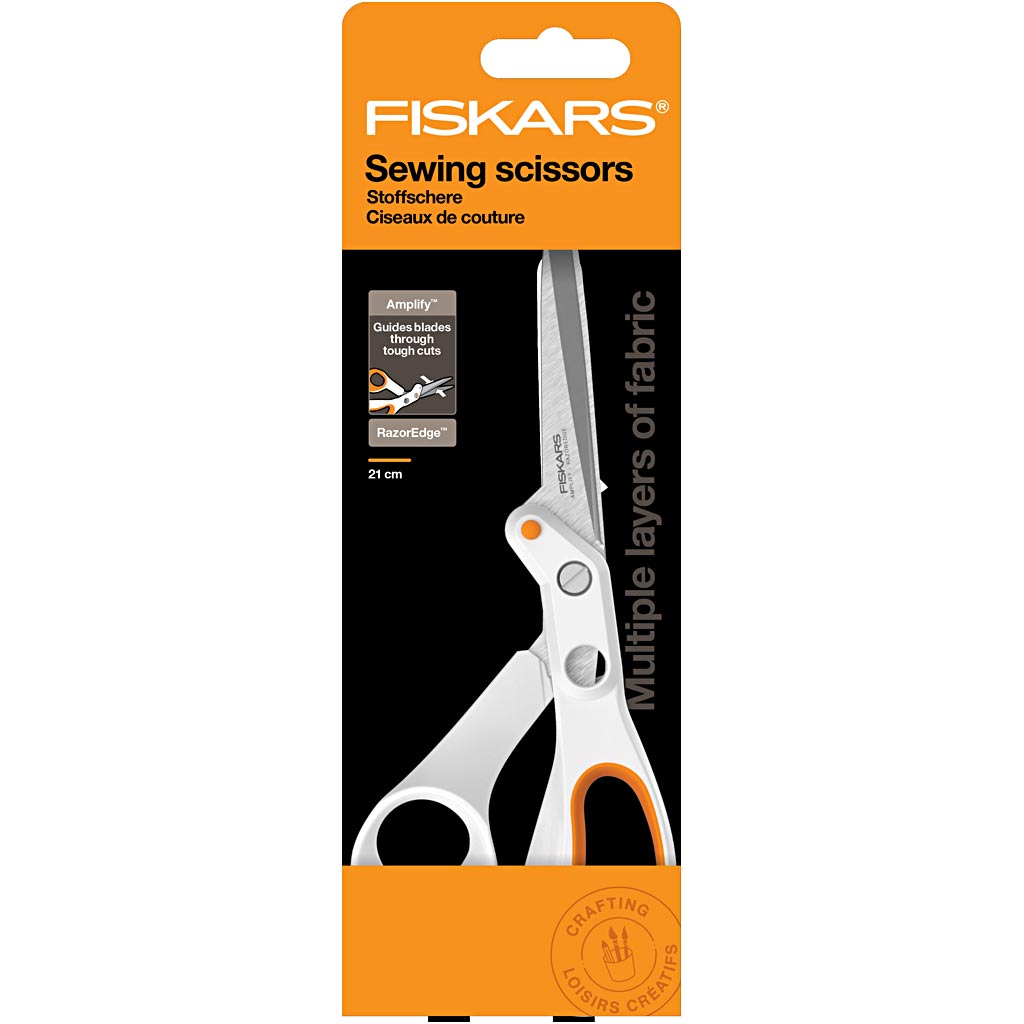 Ciseaux Fiskars Amplify Razoredge®, l : 21 cm, droitier, 1 pièce