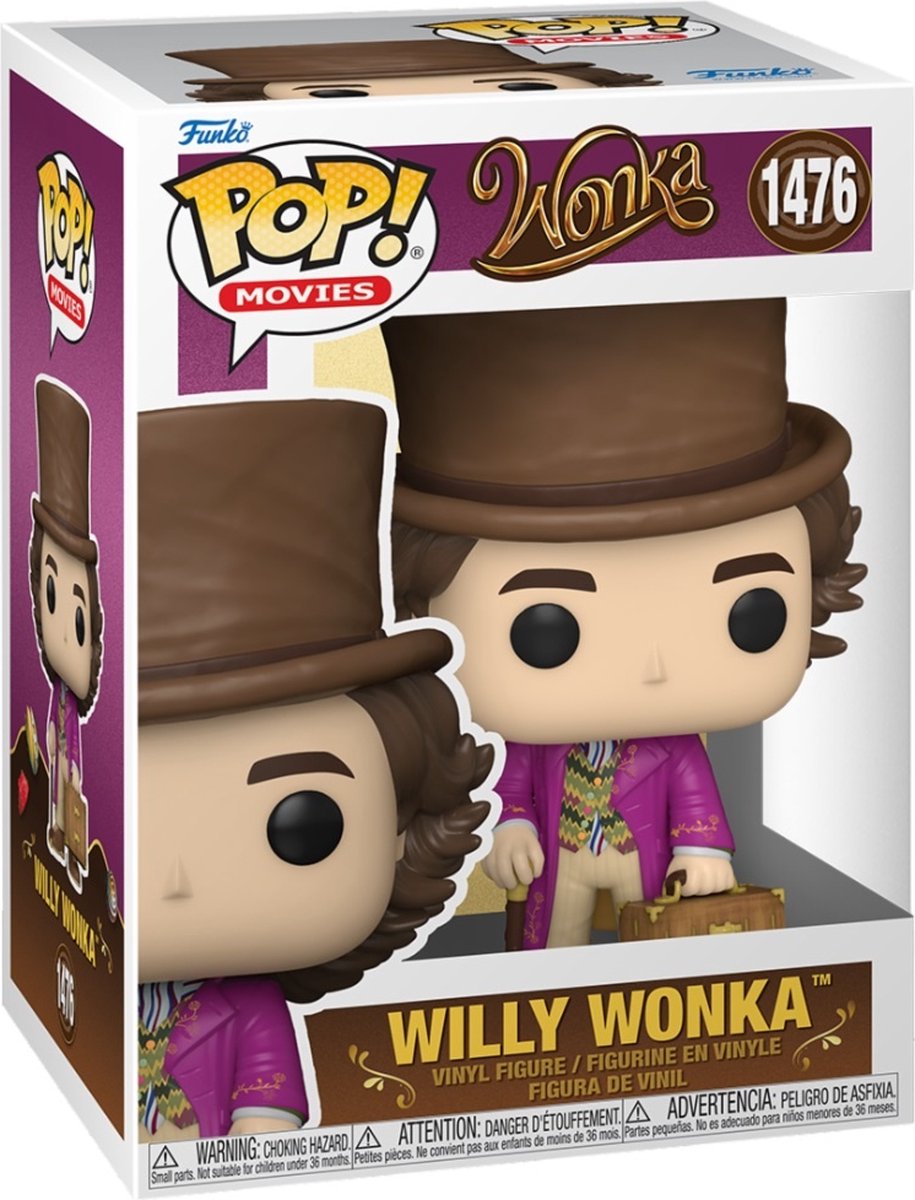 Films Funko pop : wonka - willy wonka - 9,5 cm - #1476
