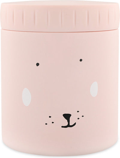 Récipient thermos Trixie - Mme. lapin - pot thermo pour enfant - 350 ml - tasse thermo en acier inoxydable - idéal pour le goûter de bébé - rose