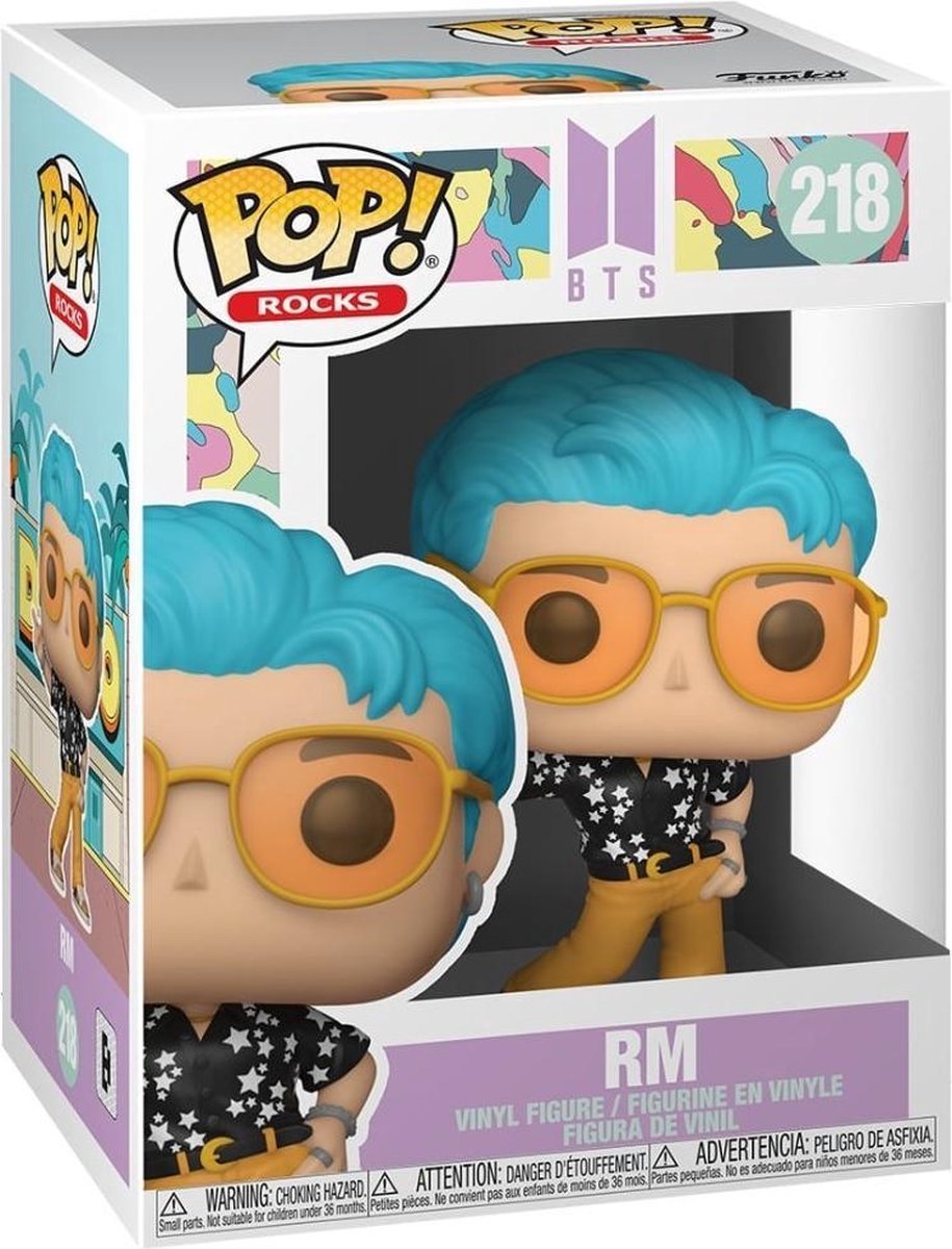 Funko pop rocks : bts - rm pop #218