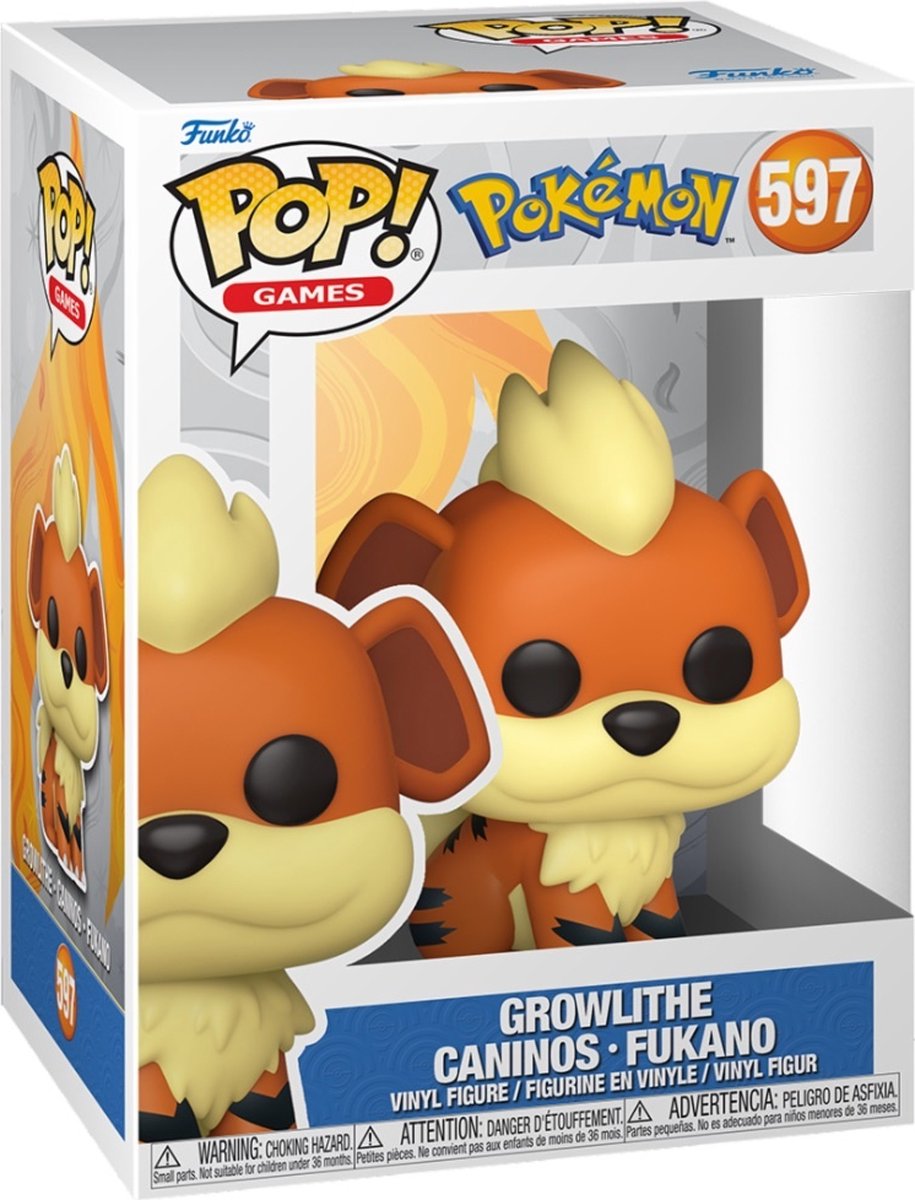 Jeux Funko pop : Pokémon - Growlithe Pop #597