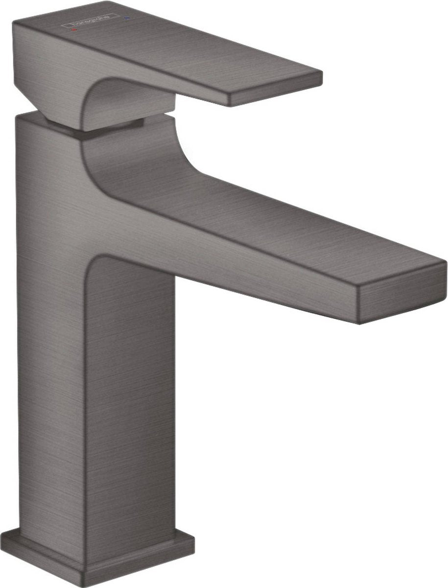 Hansgrohe metropol mitigeur de lavabo 110 avec bouchon de vidange chrome noir brossé