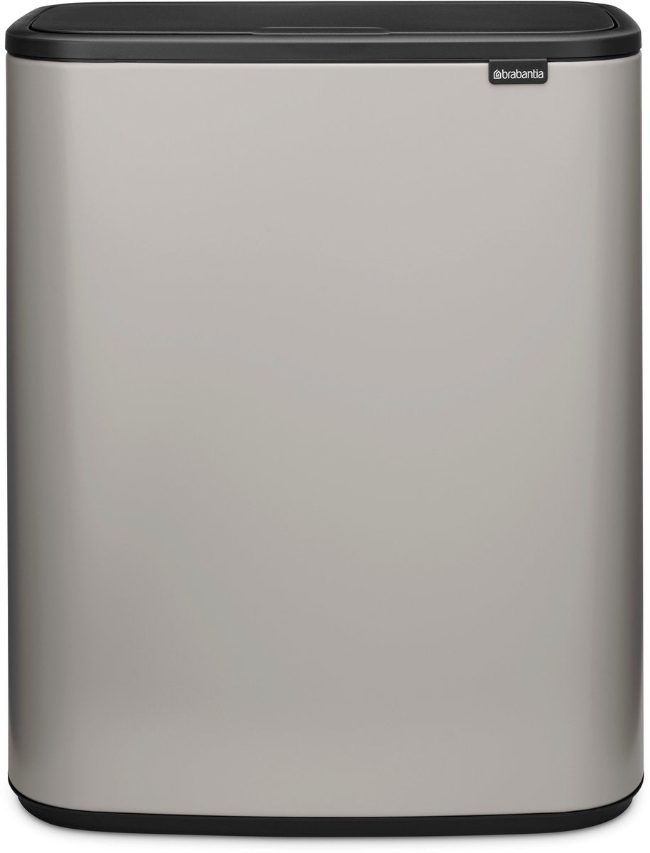 Poubelle Brabantia bo touch bin - 60 litres - 1 compartiment - gris soft