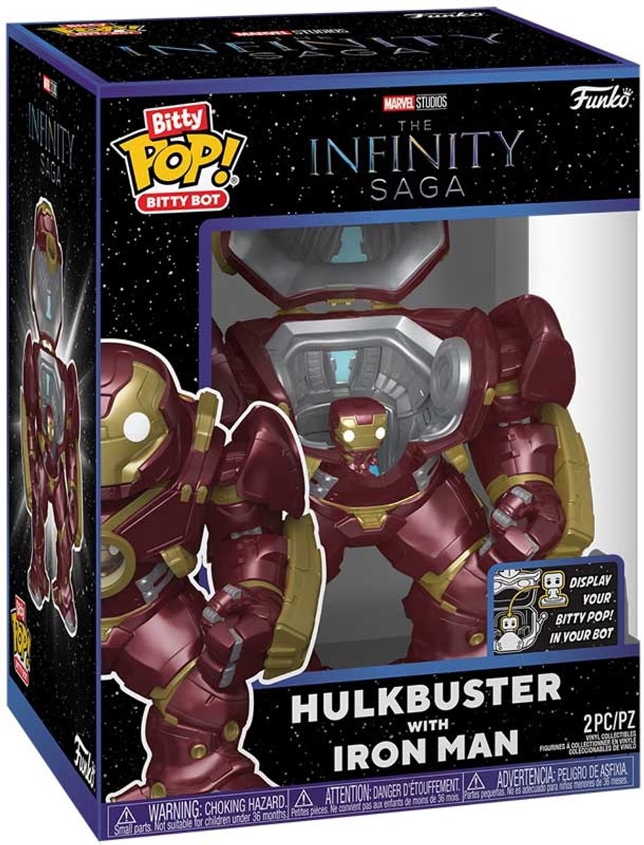 Funko bitty bop bitty bot - merveille hulkbuster avec iron man