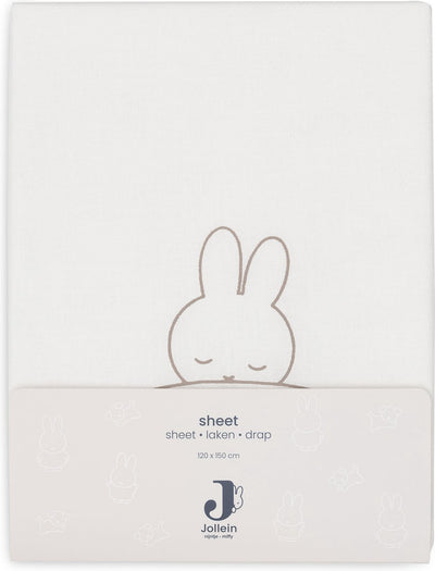 Drap de lit Jollein x Miffy 120x150cm sleepy miffy - funghi