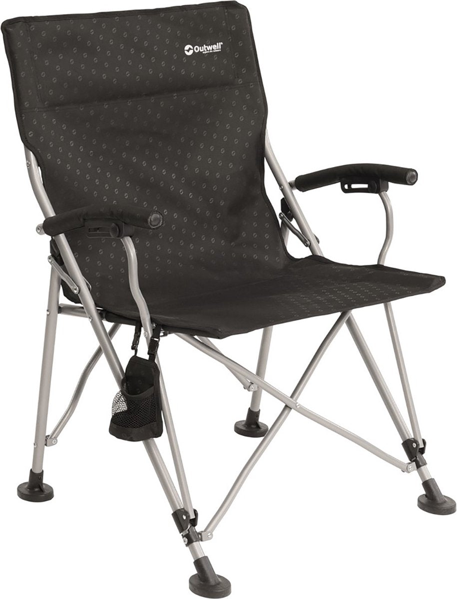 Chaise de camping Outwell campo - argent noir