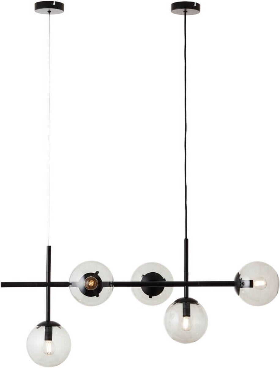 Brilliant ariol - lampe suspendue - verre - 1xe14 max. 40w - noir
