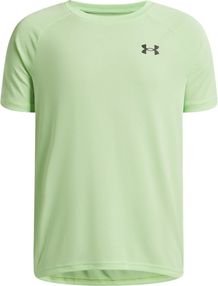 Under armour ua tech 2.0 ss-grn chemise de sport pour garçons - vert - noir