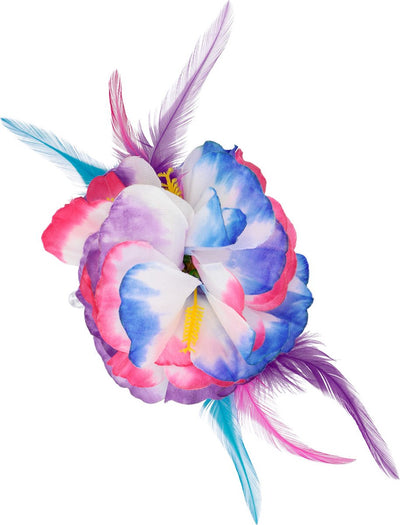 Boland - accessoire cheveux hibiscus deluxe multi - pince à cheveux - adultes - hawaii - hula - soirée à thème - carnaval