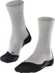 Falke tk2 cool anti-ampoules épais lyocell matériau fonctionnel chaussettes de marche hommes gris - taille 39-41