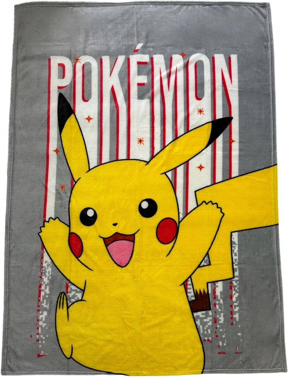 Konix Pokémon - couverture polaire - 130x180cm (carreaux)