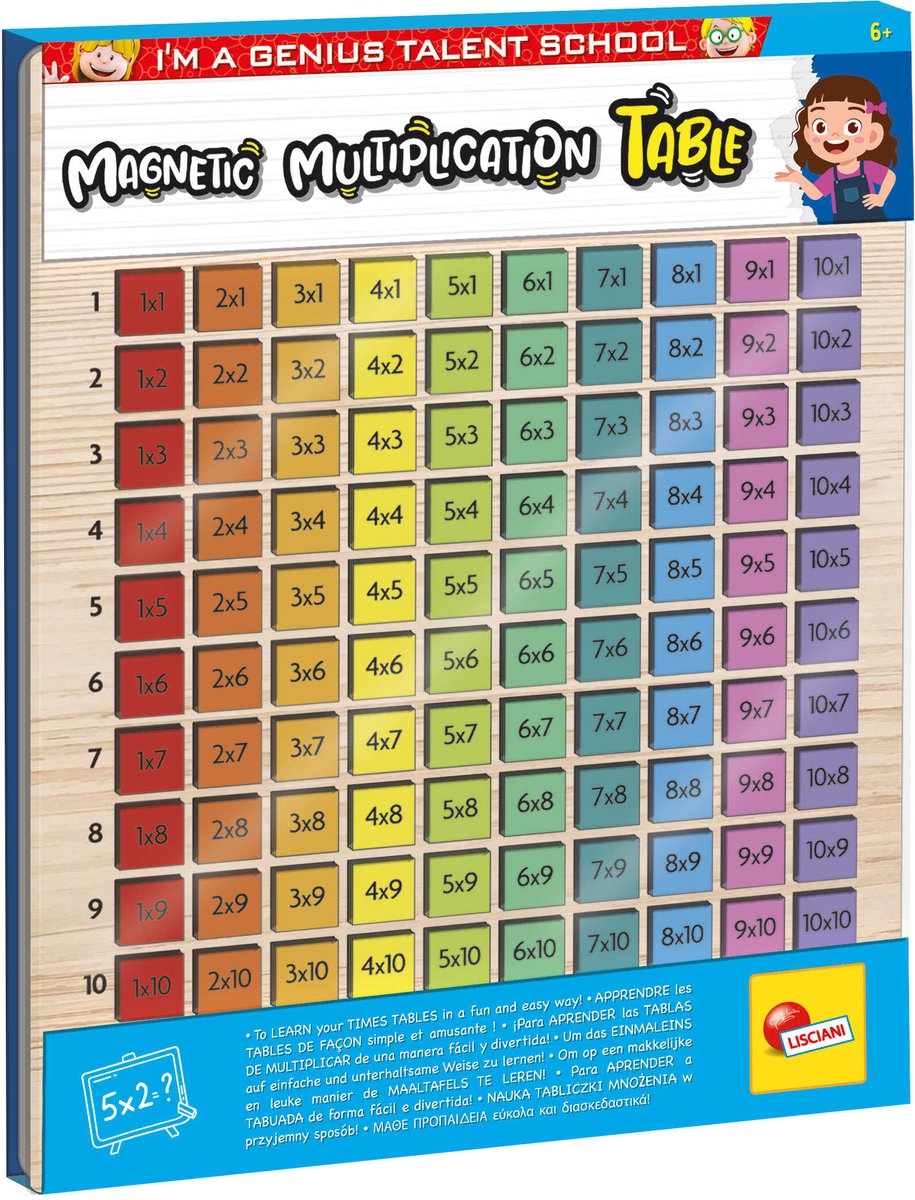 Lisciani je suis un génie tableline supermagnétique ed. multilingue