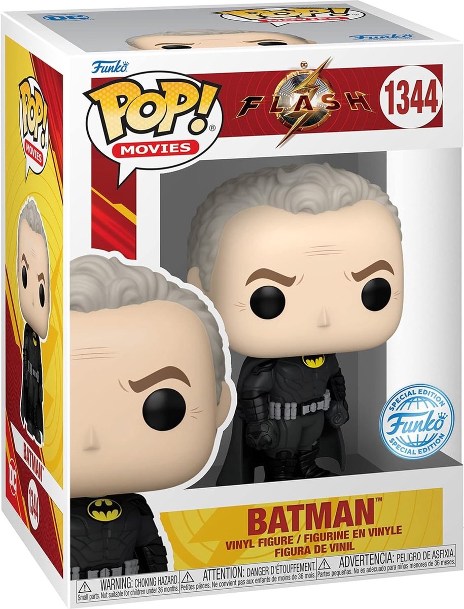 Films Funko pop : le flash - batman (keaton) pop démasqué #1344