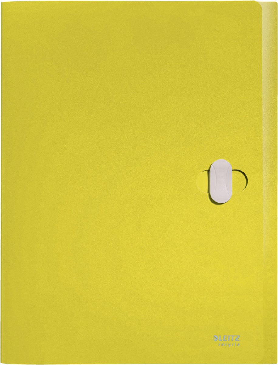 Boîte à documents Leitz recycle a4 - 80 % de plastique recyclé post-consommation - jaune